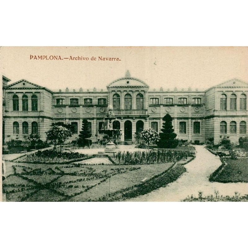 Pamplona Archivo de Navarra carte postale ancienne CPA façade des Archives de Navarre