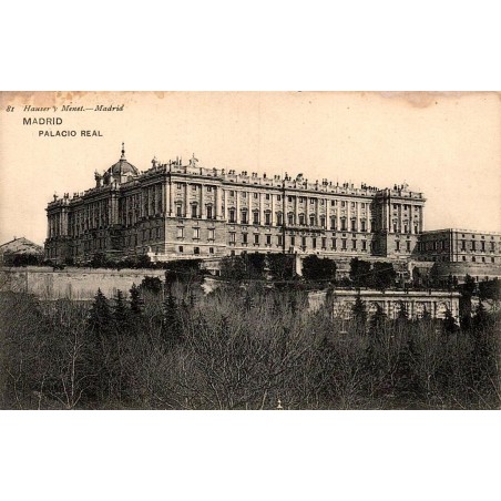 Madrid Palacio Real carte postale ancienne CPA Hauser y Menet n°81 Espagne