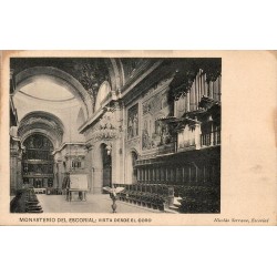 Monasterio del Escorial Vista desde el Coro carte postale ancienne CPA Nicolás Serrano Espagne