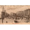 Madrid Puerta del Sol carte postale ancienne CPA circulée 1909 tramways Espagne