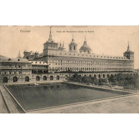 Escorial Vista del Monasterio desde la Huerta carte postale ancienne CPA Espagne