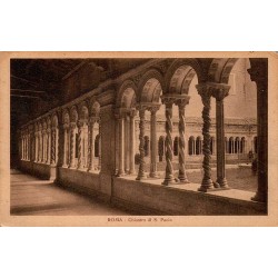 Rome Chiostro di San Paolo carte postale ancienne CPA cloître aux colonnes torses Italie