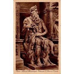 Rome Mosè de Michel-Ange San Pietro in Vincoli carte postale ancienne CPA Italie