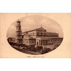 Rome Basilica di San Paolo Fuori le Mura carte postale ancienne CPA Italie