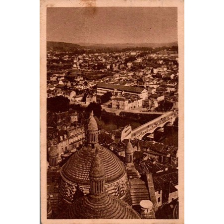 Carte postale ancienne du quartier Saint-Georges et du Pont des Barris à Périgueux Dordogne