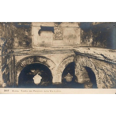 Rome Tomba dei Pancrazi Via Latina carte postale ancienne CPA parc archéologique Italie