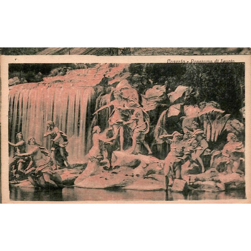 Caserta Panorama di Leucio cascade monumentale carte postale ancienne CPA Italie