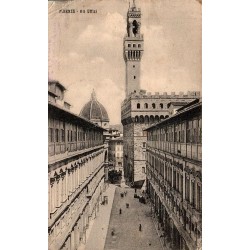 Firenze Gli Uffizi carte postale ancienne CPA Galerie des Offices Toscane Italie