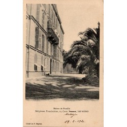 San Remo Maison de Famille des Religieuses Franciscaines carte postale ancienne CPA Ligurie Italie
