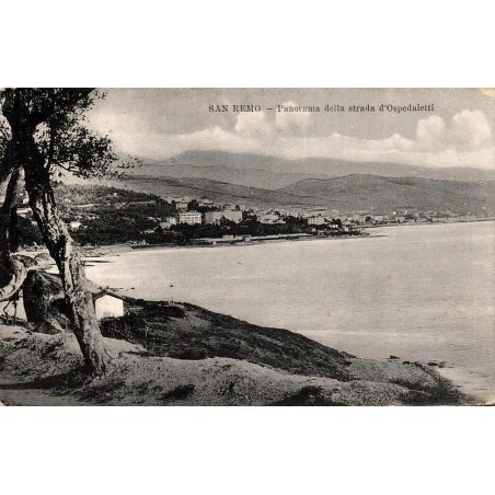 San Remo Panorama della Strada d'Ospedaletti carte postale ancienne CPA Ligurie Italie