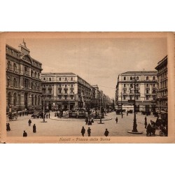 Napoli Piazza della Borsa carte postale ancienne CPA Palazzo della Borsa Italie