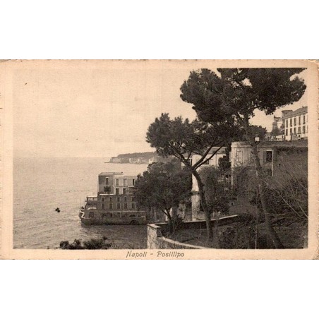 Napoli Posillipo carte postale ancienne CPA panorama du golfe de Naples Italie