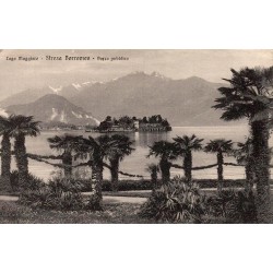 Stresa Borromeo Parco Pubblico Lago Maggiore carte postale ancienne CPA Piémont Italie