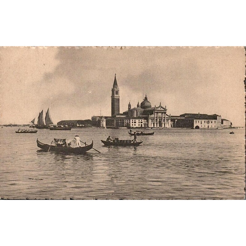Venezia Isola di San Giorgio carte postale ancienne CPA basilique San Giorgio Maggiore Italie