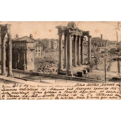 Rome Foro Romano con ultimi scavi carte postale ancienne CPA Forum Romain Italie