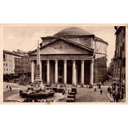 Rome Il Pantheon carte postale ancienne CPA Italie vue du Panthéon