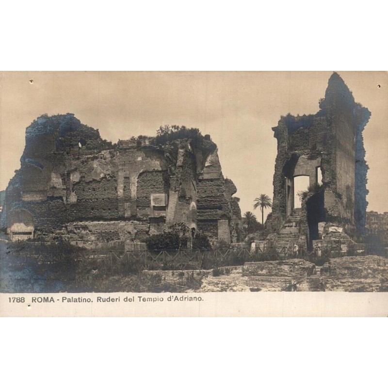 Rome Palatin Ruderi del Tempio d'Adriano carte postale ancienne CPA Italie