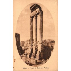 Rome Tempio di Castore e Polluce carte postale ancienne CPA Forum Romain Italie