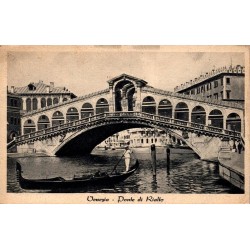 Venise Ponte di Rialto carte postale ancienne CPA Italie Grand Canal