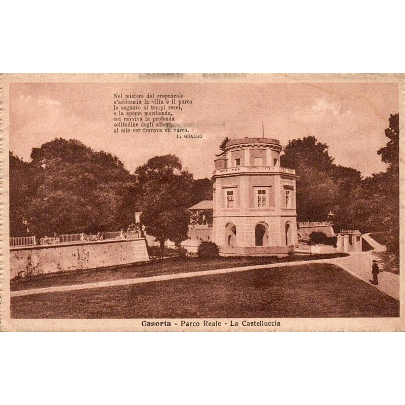 Caserte Parco Reale La Castelluccia carte postale ancienne CPA Italie