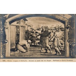 Rome Loggie di Raffaello Abramo ai piedi di tre angeli carte postale ancienne CPA Vatican Italie