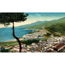 Vintimille Panorama carte postale ancienne CPA Italie Ligurie vue générale