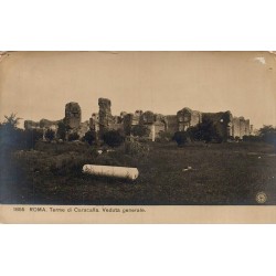 Rome Thermes de Caracalla vue générale carte postale ancienne CPA Italie