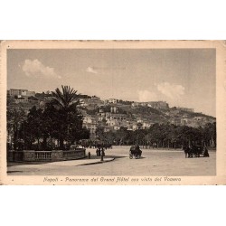 Naples Panorama depuis le Grand Hôtel avec vue sur le Vomero carte postale ancienne CPA Italie