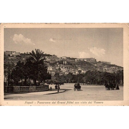 Naples Panorama depuis le Grand Hôtel avec vue sur le Vomero carte postale ancienne CPA Italie