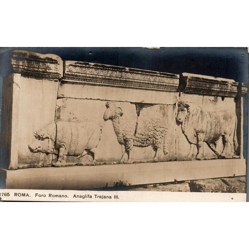 Rome Forum Romain Anaglifa Trajana III carte postale ancienne CPA bas-relief antique Italie