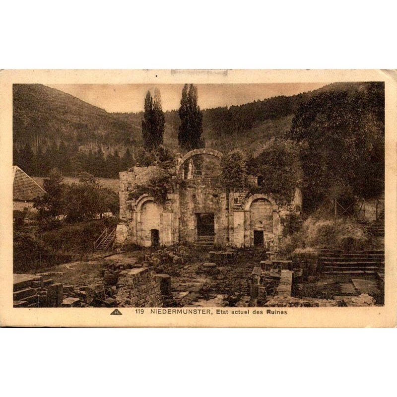119 - Niedermunster, Etat actuel des ruines