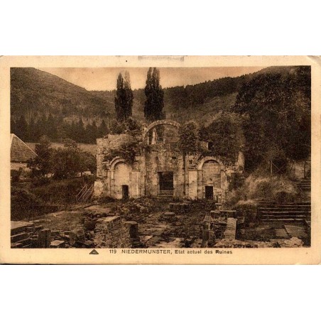 119 - Niedermunster, Etat actuel des ruines