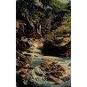 Keith Falls of Tarnash carte postale ancienne CPA circulée 1946 Écosse cascade