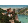 Carte postale ancienne CPA du château Rheinstein sur le Rhin en Allemagne vue colorisée de Schloß Rheinstein