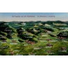 Carte postale ancienne CPA panorama du Mont Sainte-Odile et des Vosges vue d'oiseau avec villages et châteaux d'Alsace