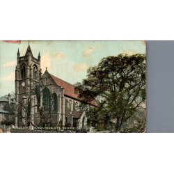 Carte postale ancienne CPA St. Augustine's Church Endcliffe Sheffield Angleterre église néogothique colorisée