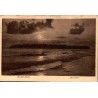 Carte postale ancienne CPA Helgoland de nuit vue de la mer du Nord sous le clair de lune en Allemagne
