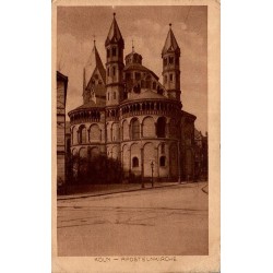 Carte postale ancienne représentant l'Apostelnkirche de Cologne en Allemagne