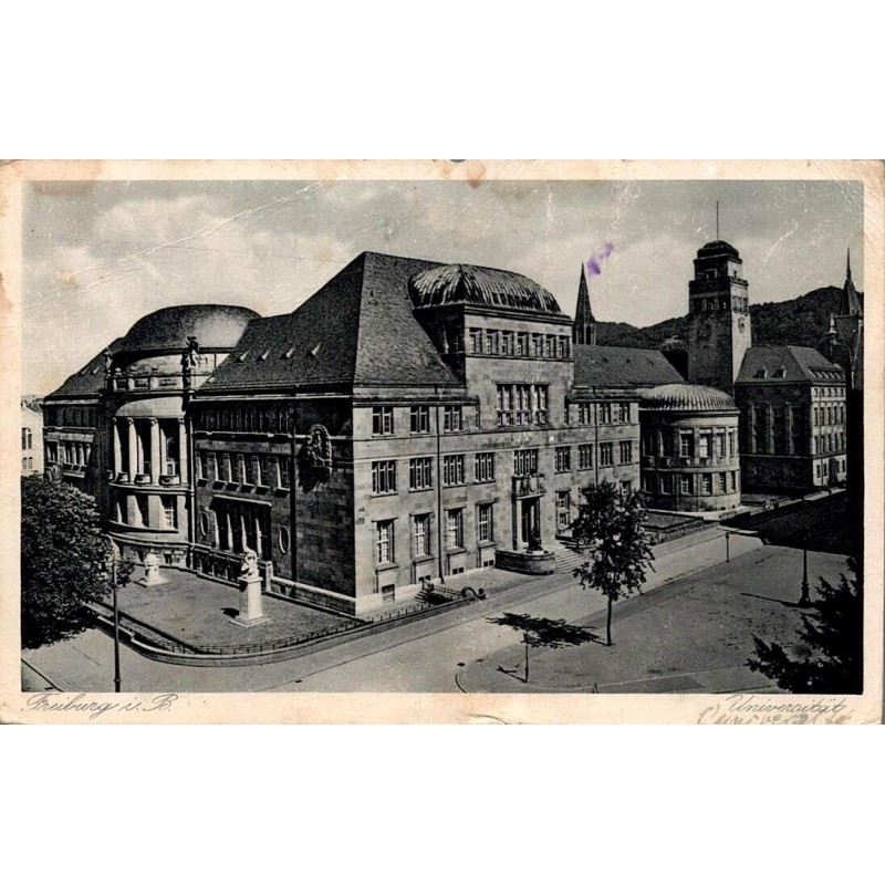 Fribourg-en-Brisgau Université Allemagne Carte Postale Ancienne CPA Freiburg i. B.