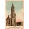 Carte postale ancienne de Senlis représentant l'église Notre-Dame et son clocher côté sud-ouest.