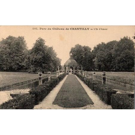 Chantilly Parc du Château Île d'Amour – CPA ancienne Oise