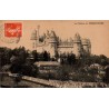 Carte postale ancienne du château de Pierrefonds avec vue générale de la forteresse, carte voyagée de 1908.