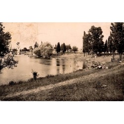 Carte postale ancienne du lac de Gournier à Montélimar Drôme paysage naturel