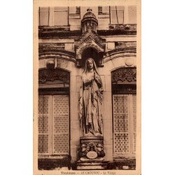 Carte postale ancienne de Toulouse, statue de la Vierge au Caousou.