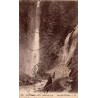 Carte postale ancienne de la Cascade d'Enfer dans la vallée du Lys à Luchon.