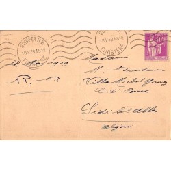 Carte postale ancienne Quimper rue Kéréon magasins historiques Bretagne