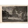 Carte postale ancienne illustrée représentant les Invalides à Paris au clair de lune