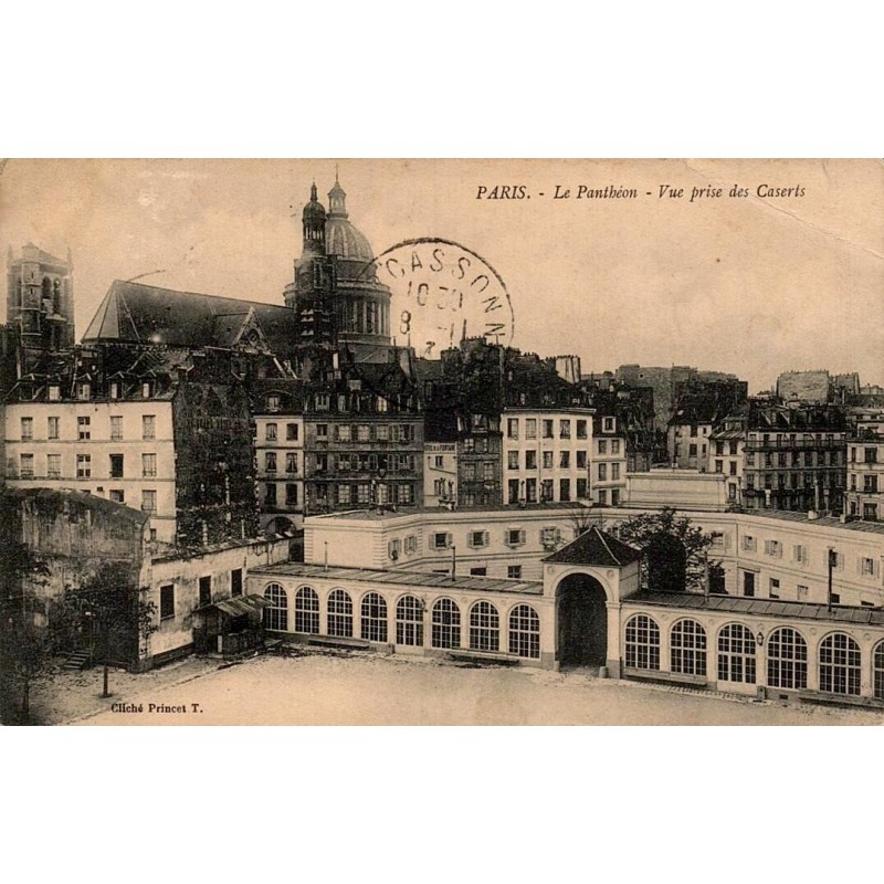 Paris Panthéon Vue prise des Caserts Carte postale ancienne