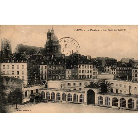 Paris Panthéon Vue prise des Caserts Carte postale ancienne