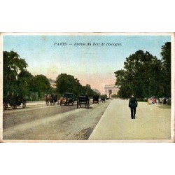Paris Avenue du Bois de Boulogne Arc de Triomphe Carte postale ancienne